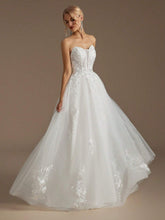 Strapless Appliqué Sexy Wedding Dress